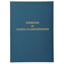 Registre 29,7x21cm - Présence Conseils d'Administration 100 pages.