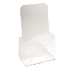 1/3 A4 Counter display w. 1 pocket clear - Crystal