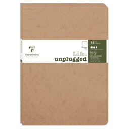 Set de 2 carnets piqués Age Bag A4 96 pages uni - Tabac