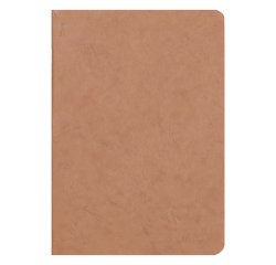 Cahier piqué Clairefontaine Age Bag 14,8 x 21  tabac - uni - 96 pages