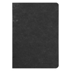 Age bag stapled notebook 48sh, a5, lined - black