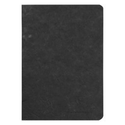 Age bag stapled notebook 48sh, a5, lined - black