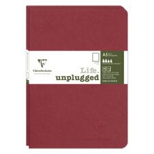 Set de 2 carnets piqués Age Bag A5 96 pages uni - Rouge