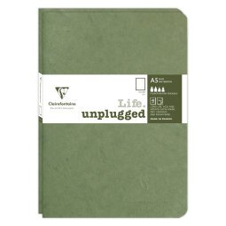 Set de 2 carnets piqués Age Bag A5 96 pages uni - Vert