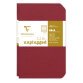 Set de 2 carnets piqués Age Bag 9x14 96 pages ligné - Rouge