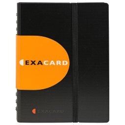 Porta tarjetas de visita Exacard Exactive 120 tarjetas - 20x14,5cm - Negro