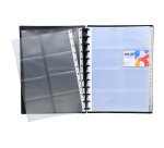 Porte-cartes de visite Exacompta polypropylène 24,5 x 31 cm noir - 192 cartes