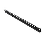 Baguette reliure anneaux plastique 16 mm Exacompta  noir - Boîte de 25