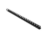 Baguette reliure anneaux plastique 16 mm Exacompta  noir - Boîte de 25