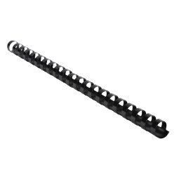 Baguette reliure anneaux plastique 16 mm Exacompta  noir - Boîte de 25