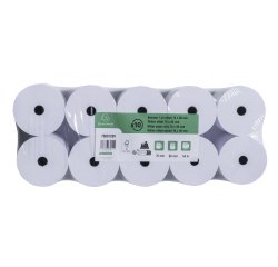 Bobines Caisses Exacompta 7680120V - l 76 mm x L 55 m, Ø 80 mm - 1 pli(s) - paquet de 10