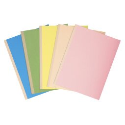 Pack of 10 cloth bound folders Forever® 320gsm - 24x32cm - Assorted colours