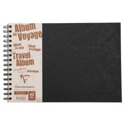 Album de voyage Age Bag reliure intégrale A4 paysage 80 pages ligné 120g + uni à grain 160g