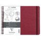 My.Notes Age Bag cahier reliure intégrale à marges détachables B5 paysage 120 pages détachables DOT + cadre en-tête - Rouge