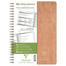 My.daily.planner Age Bag carnet reliure intégrale A5 250 pages détachables - Tabac