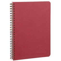 Cahier reliure intégrale Age Bag A5 100 pages petits carreaux - Rouge