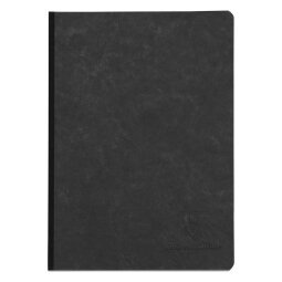 Clairefontaine age bag, clothbound notebook, a5, 96 sheets, plain - black