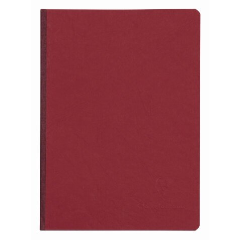 Carnet brochure Age Bag A5 192 pages uni - Rouge