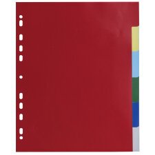 Dividers PP A4+ 6 Part - Assorted colours