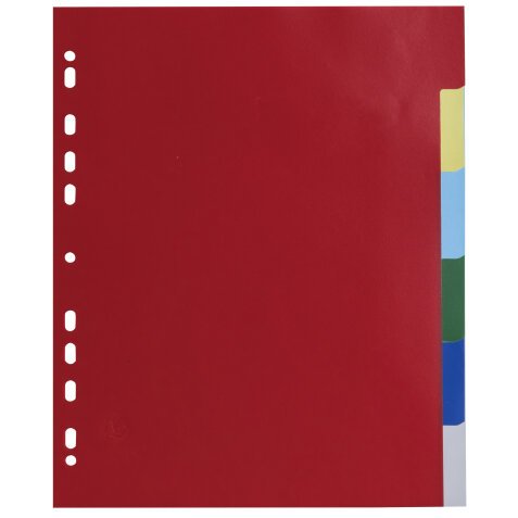 Dividers PP A4+ 6 Part - Assorted colours