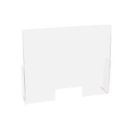 Schutzscheibe oder Trennwand für Tresen/Schalter (zum Stellen) 95x58cm, Querformat, ExaScreen - Kristall