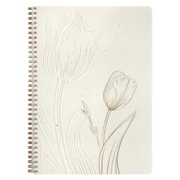 Tulip paper, Cahier reliure intégrale A4 21x29,7 cm, 148 pages, dots