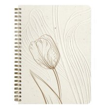 Tulip paper, Carnet reliure intégrale A5 14,8x21 cm, 148 pages, dots