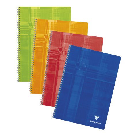 Cahier reliure intégrale A4 100 pages quadrillé 4x4 - Assortis