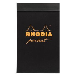 Présentoir de 20 blocs Rhodia Pocket 7,5x12 cm - petits carreaux 5x5 - Assortis