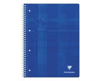 Notebook integral binding A4+ 160 detachable perforated pages 4 holes plain - Assorted