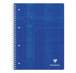 Cahier reliure intégrale A4+ 160 pages détachables perforées 4 trous uni - Assortis