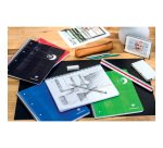 Cahier spirale Clairefontaine Dot Book  22,5 x 29,7 cm assorti aléatoire point DOT avec marge et cadre en-tête - 240 pages