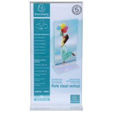 Porte-visuel droit vertical DL - Cristal