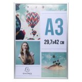 Cadre photo mural aluminium A3 - Argent