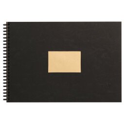 Kraft album spiralé 60F A4 90g - Noir