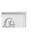 Marco de pared en aluminio - A4 - 327x240x12 mm - Plata