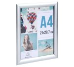 Marco de pared en aluminio - A4 - 327x240x12 mm - Plata