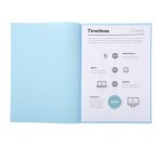 Sous-chemises standard 60 g Exacompta 22 x 31 bleu clair - Paquet de 100