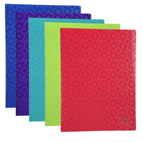 Display book PP A4 50 pockets OffiX assorted - Assorted colours