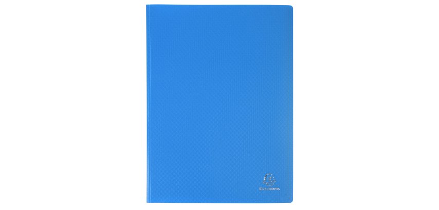 Exacompta, Sichtmappe A4 aus flexiblem Polypropylen, opak, 60 Hüllen - Hellblau