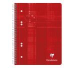 Cahier spirale Clairefontaine Metric 14,8 x 21 cm perforé 6 trous assorti - ligné -160 pages