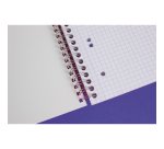 Cahier spirale Clairefontaine Metric 14,8 x 21 cm  assorti - 5 x 5 - 160 pages