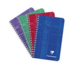 Carnet spirale Clairefontaine Metric 7,5 x 12 cm assorti ligné - 100 pages
