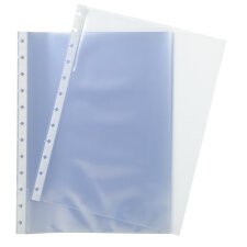 Exactive® Navulling 10 uitneembare pochetten voor visitekaartjes - 19x23cm - Kristal doorschijnend