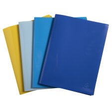 Documentenbeschermer in gerecycleerd PP halfhard BeeBlue 80 zichten - A4 - assortiment