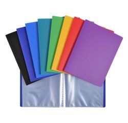 Display Book PP 20 Pkt 17x22cm Ast - Assorted colours