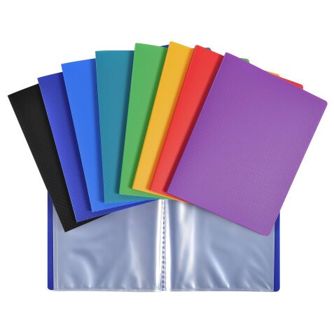 Display Book PP 20 Pkt 17x22cm Ast - Assorted colours