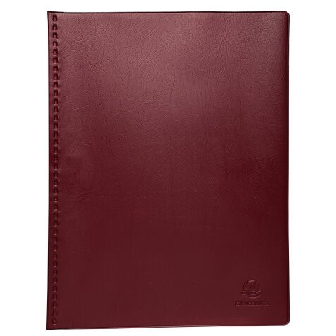 Vega Showalbum met vaste rug PVC - 40 tassen - 80 zichten - A4 - Bordeaux