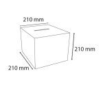 Urne transparente 21 X 21 cm