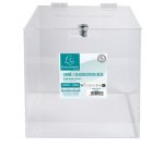 Urne, en acrylique, fermable à clé, transparent